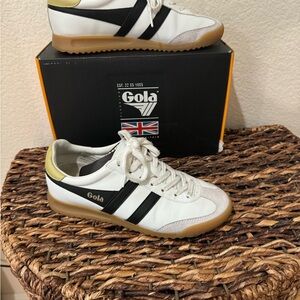Gola Torpedo Sneakers in Black/White/Lemon in 6. Brand new
